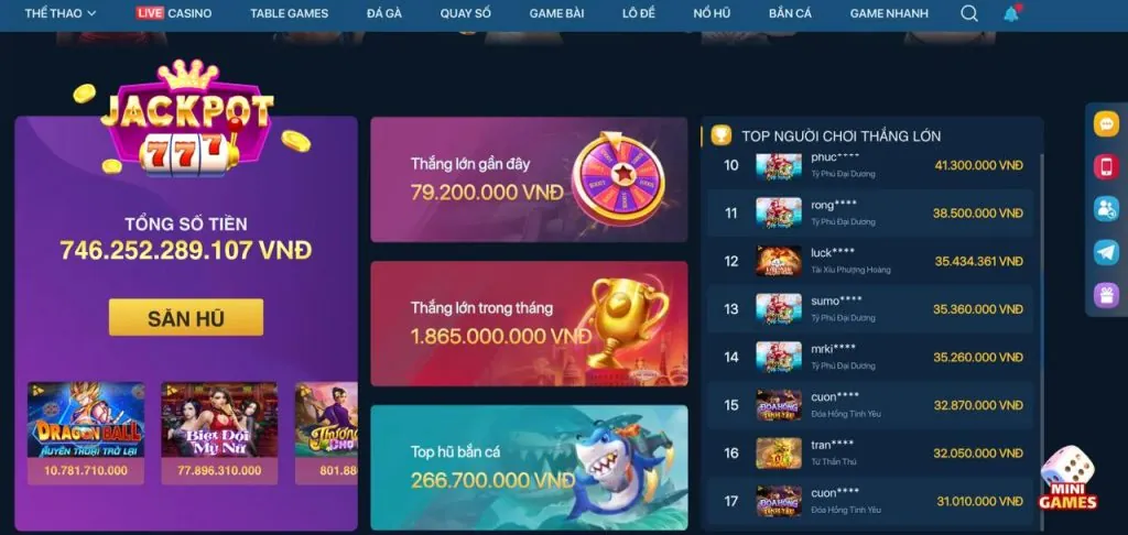 Chọn trò chơi nổ hũ shbet88 app
